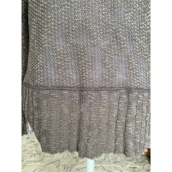 Ripcurl Lightweight Sweater Size Small Long Sleeve Semi Sheer Grays with Brown - Picture 6 of 11